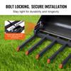 Clamp On Debris Forks To 48" Bucket, 2600 Lbs Capacity Heavy Duty Clamp On Pallet Forks Bucket Attachments, Fit for Loader Bucket Skidsteer Tractor To