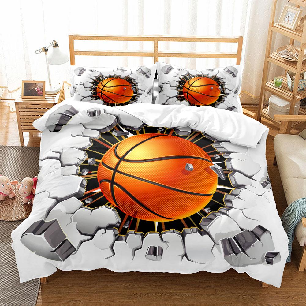 Plakát Sada povlaků na přikrývky pro basketbalového sportovce King Queen Double Full Twin Sada povlečení pro jednu osobu