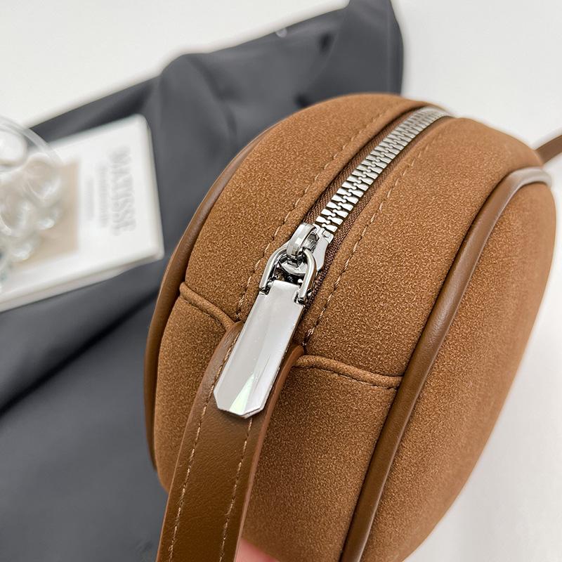 2026 New High Quality Women's Crossbody Bags Fashi Faux Suede Solid Color Shoulder Bags Sewing Thread Casual Versatile
