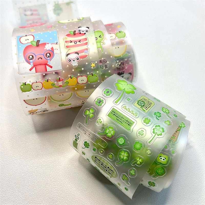 210cm PET Sticker Tapes DIY Scrapbook Stickers Roll Aesthetic Washi Tape DIY Arts Crafts Album Phone Stationery Stickers