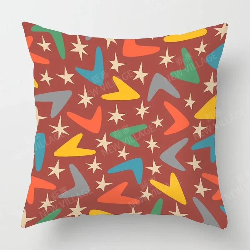 Nordic Fall Home Decor Autumn Throw Pillow Case Sofa Cushion Cover Modern   Geometry