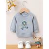 European Sizes A Cozy And Stylish Print Design, This Lightweight Round-Neck Sweatshirt for Baby Kids with Its Easy And Versatile Style
