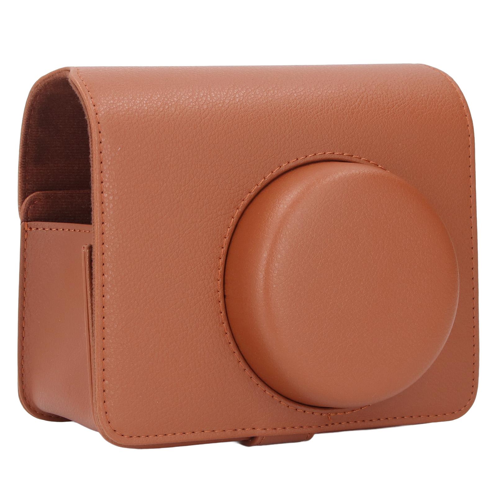 

Camera Case Protective Portable Stylish Retro PU Leather Camera Carrying Bag with Removable коричневый