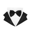 Black/Stripes Dog Tuxedo Costume Detachable Design Large Dog Costume Set  Autumn Season