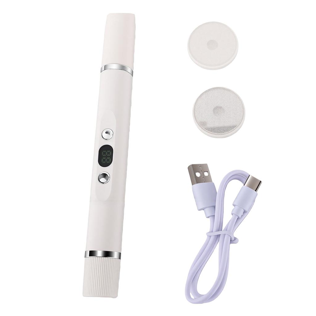 4 in 1 Electric Nail Clipper Grinder Automatic Nail Cutter 2 Speed Adjustable with Debris Collector White