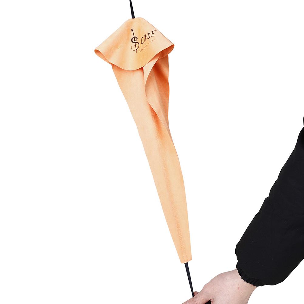 Saxophone Clarinet Cleaning Tool Inner Chamber Cleaning Cloth 3pcs Cloth(Orange)