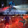 High-Brightness Waterproof USB-C Bicycle Light Set: Front & Taillight for Night Riding