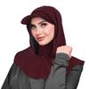 Sun Protection Sun Hat with Hood Wide Brim UV Resistant Neck Shade Cap Solid Color Neck Protection Hijab Baseball Cap Women