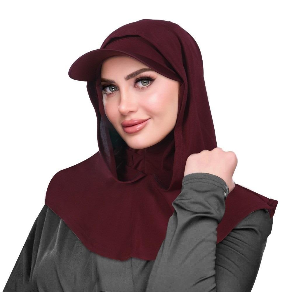 

Wide Brim Headscarf Hat Sun Protection Hijab Baseball Cap Neck Shade Cap Outdoor Activities
