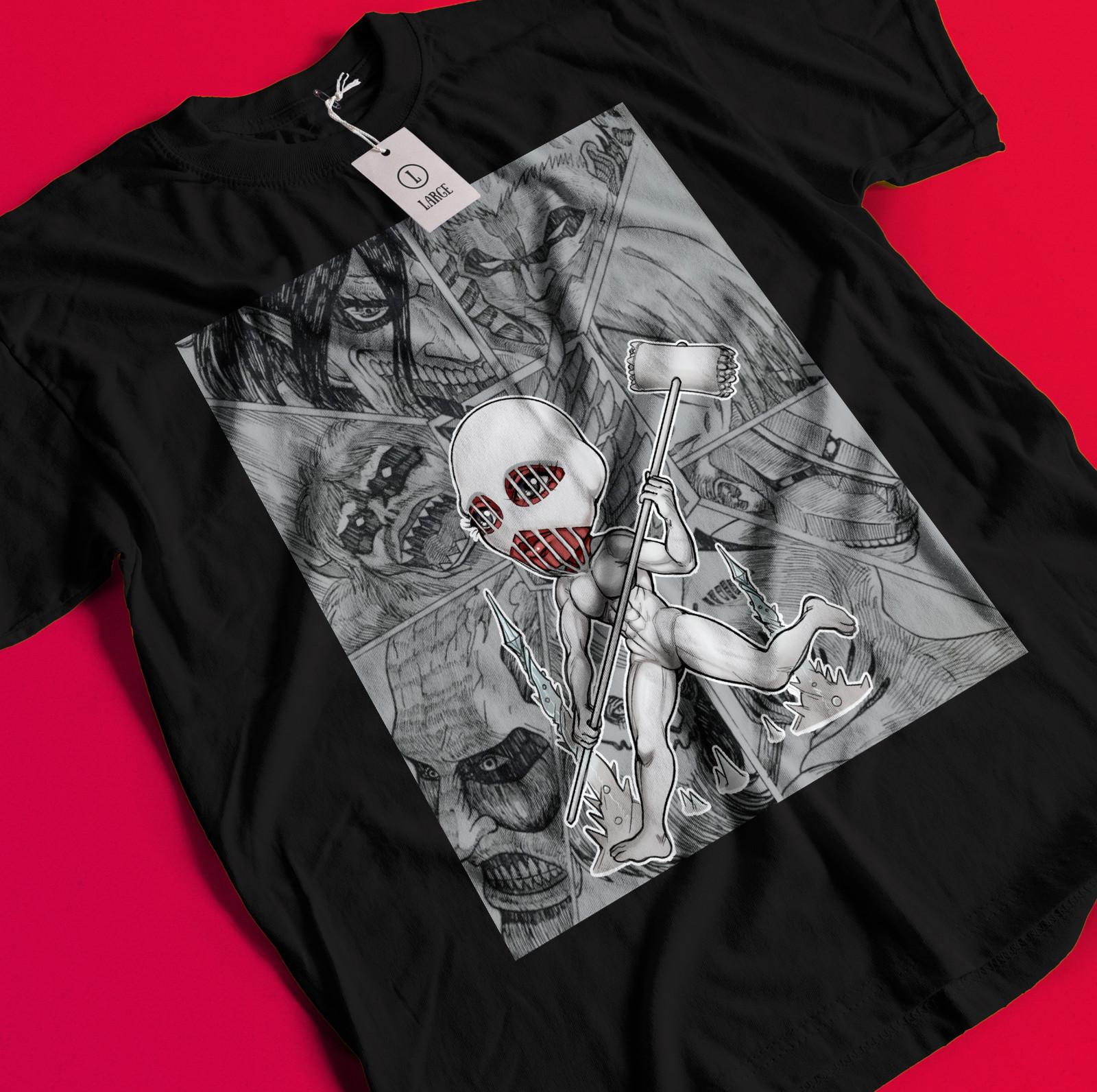 Футболка Атака Титанов Эрен Микаса Футболка Леви Футболка АОТ Боевой Молот Челюсть Армин BB1372 4XL