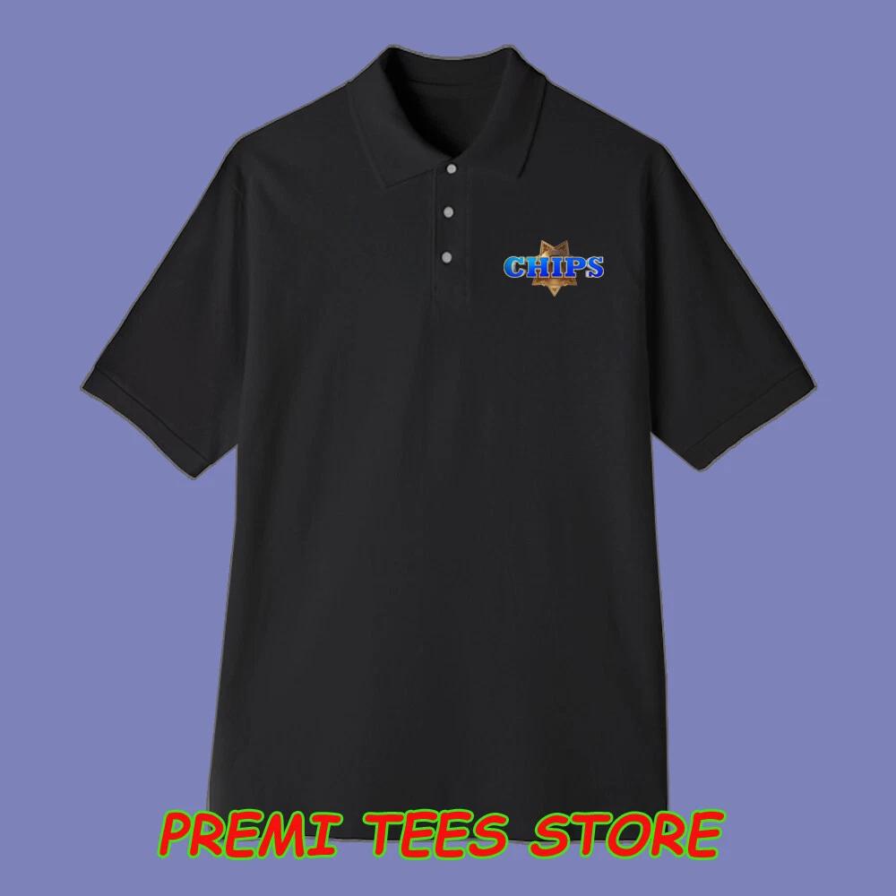 CHIPS Police Movie Badge Men s Printed Black Size S-3XL S