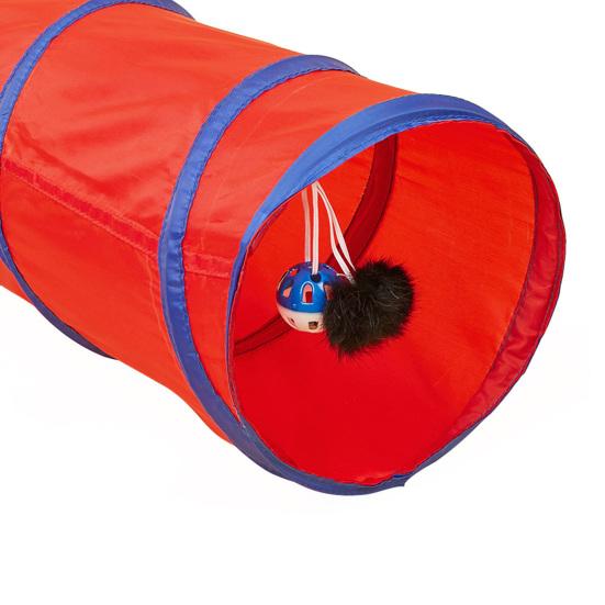 Tunnel Giocattolo per Gatti Yousheng con Palla di Peluche Spazio Ampio Pieghevole Tubo Giocattolo Tunnel per Gatti Piccoli Articoli per Gatti
