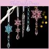 Christmas Acrylic Snowflake Ornaments Set With Pvc Material For Holiday Tree Decor