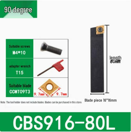 45°/90° Rough Boring Bar Holder with Replaceable Head & CBS/BSB Cutter