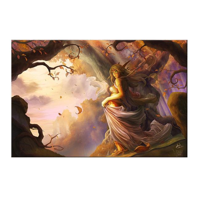 Klasická oblíbená hra World of Warcraft Umělecká díla Plakáty a obrazy Nástěnné malby na plátně Obraz Chlapec Herna Domácí dekorace Bez rámu