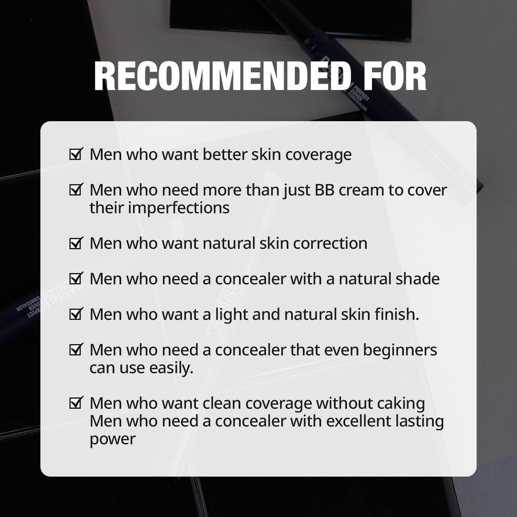 DASHU Mens Perfect Cover Concealer 2.2g