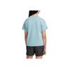 Nike Soft Absorbent Quick-Drying Breathable Short Sleeve T-Shirt Kids Tops Turquoise FZ4954-464