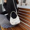 Single Shoulder Solid Color Shoulder Bag High-end Butterfly Knot Crossbody Bag Small Size Simple Design Handbag Daily Casual