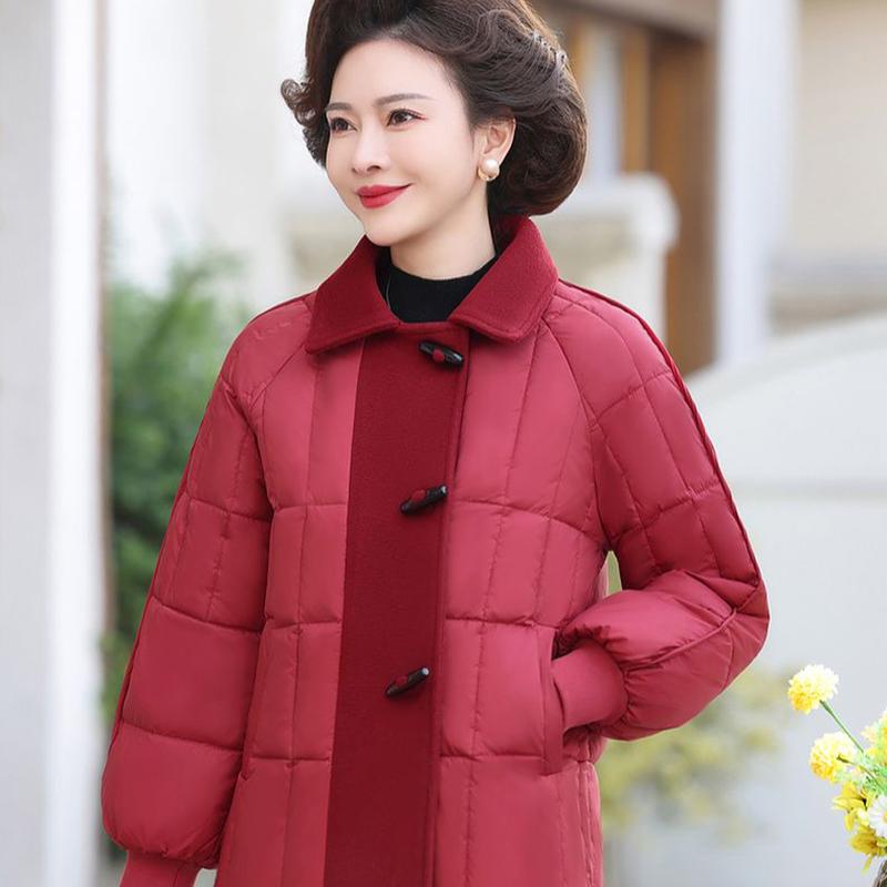 Down Jacket Mother Winter Fashion Middle Aged Elderly Loose Jacket