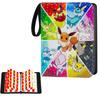 Card Album with Zipper, 9-Pocket 50 Pages Holds 900 Cards, Wear-Resistant and Waterproof, Ideal for Collectors