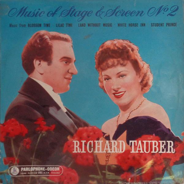 

10-дюймовая пластинка RICHARD TAUBER Музыка сцены Экрана Нет. 2 PMB1012 Parlophone Odeo UK Саундтреки Мюзиклы Б/у