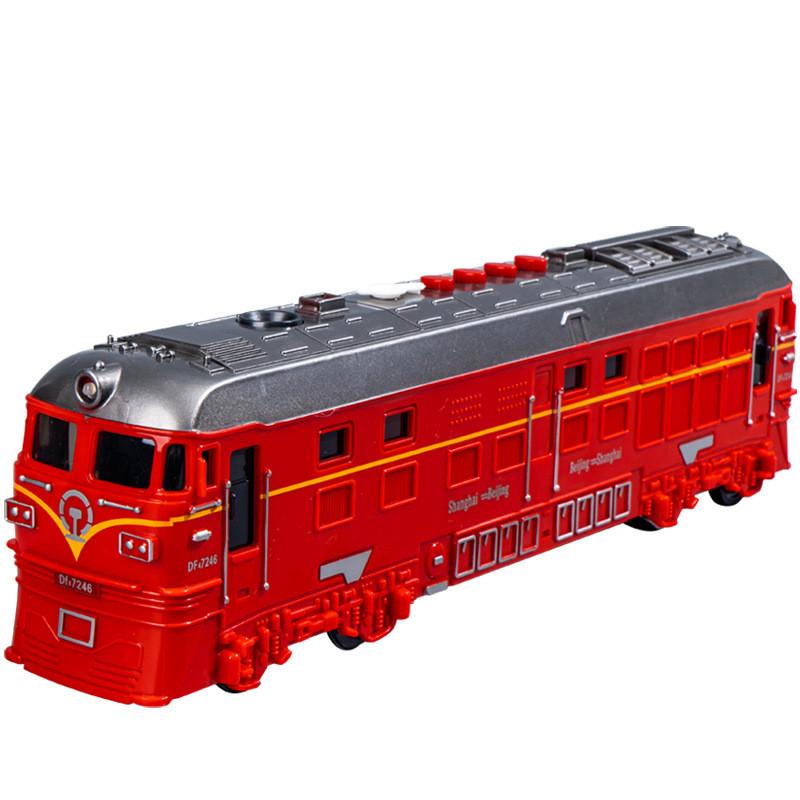 Inertia Spray Train Led Light Sound Toy For Boys Night Market Play