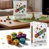 Scrambled Dice Word Game - Family Party Spelling Challenge Fast-Paced Board Game for 1-5 Players