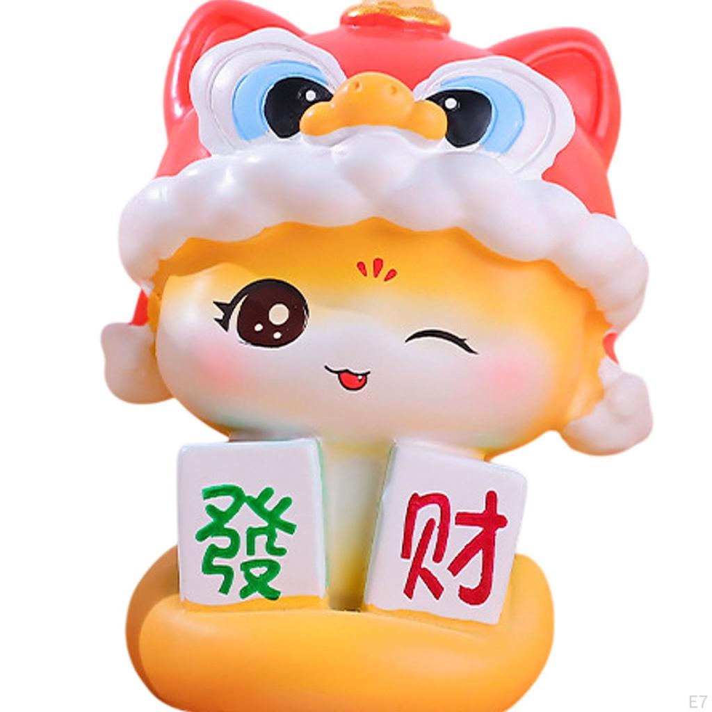 Chinesisches Jahr Schlange Figur Monddeko Niedliches Kunstwerk Cartoon Geschenk des