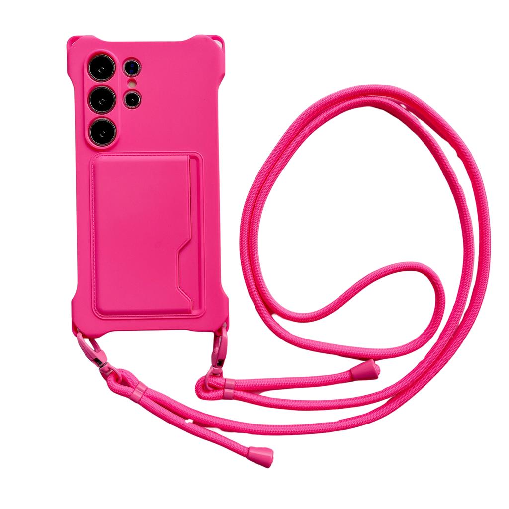 Flüssigsilikon Lanyard Kartenhalter Handyhülle Für Samsung Galaxy S26 S25 S24 S23 S22 S21 Ultra Plus FE Edge 5G A17 4G 5G Hülle
