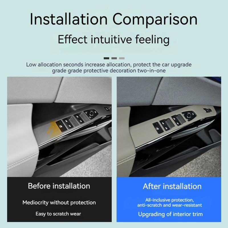 LHD Car Window Lifting Switch Panel Frame Sticker Car Door Button Frame Trim Cover Auto Accessories For BMW X3 G45 2025