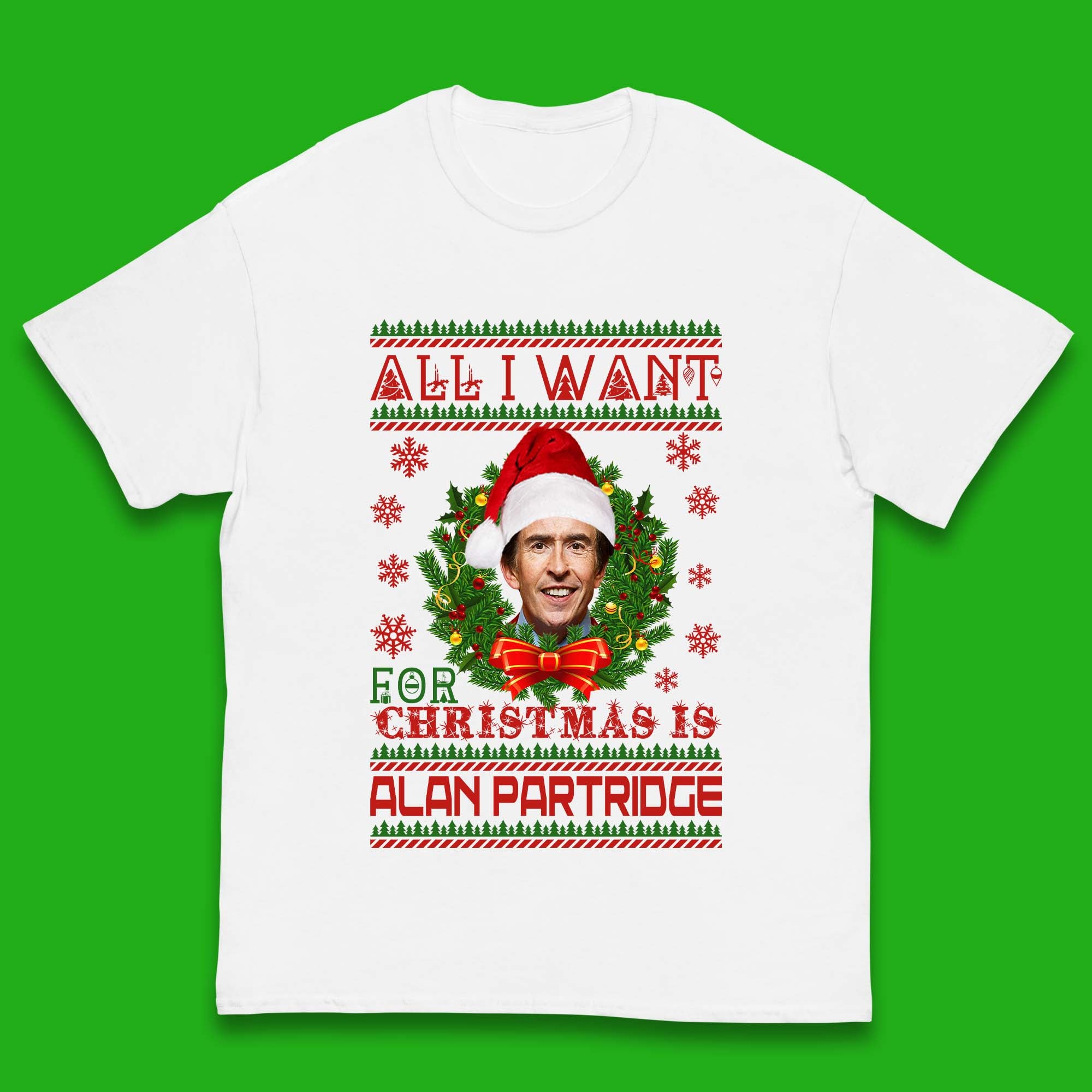 Want Alan Partridge For Christmas Kids T-Shirt 160