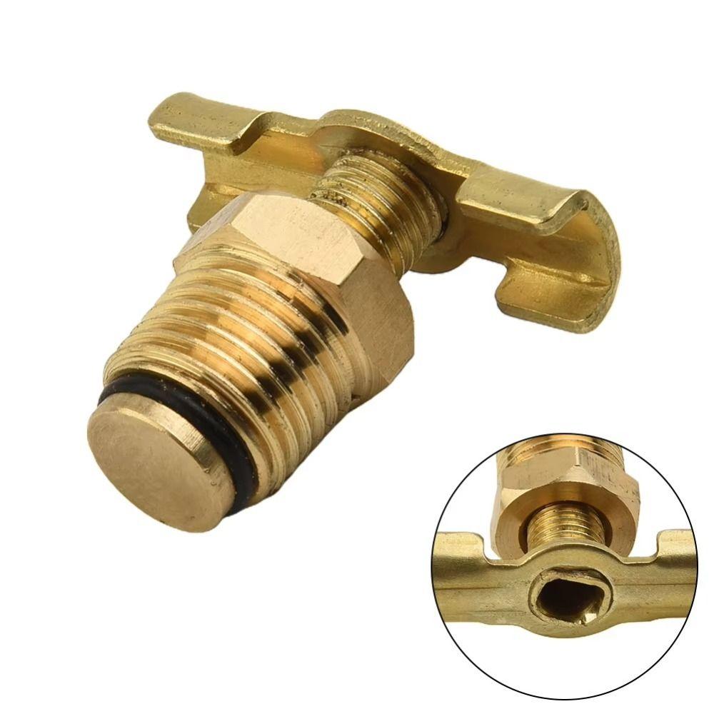 T-Handle Blowdown Valve Brass Drain Plug Valve for Condensate Blowdown Drainage