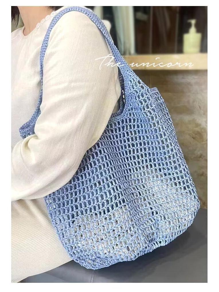 Raffia Baumwollgarn: Sommer handgefertigt DIY Strohhut & Häkeltasche Material