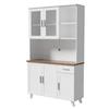 Kitchen Cabinet Visible Door Sideboard with Microwave Stand Opening Shelves Wine Drawer Design Pantry Storage Dining Room Furniture