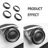4Pcs Carbon Fiber Car Door Audio Speaker Cover Trim For BYD Atto 3 Yuan Plus   2024 Interior Moulding Accessories