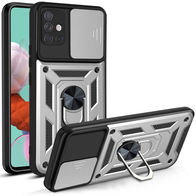 Armor Shockproof Case For Samsung Galaxy A21s A31 A51 A71 4G M51 M52 A04s Car Magnetic Holder Ring Stand Camera Protector Cover