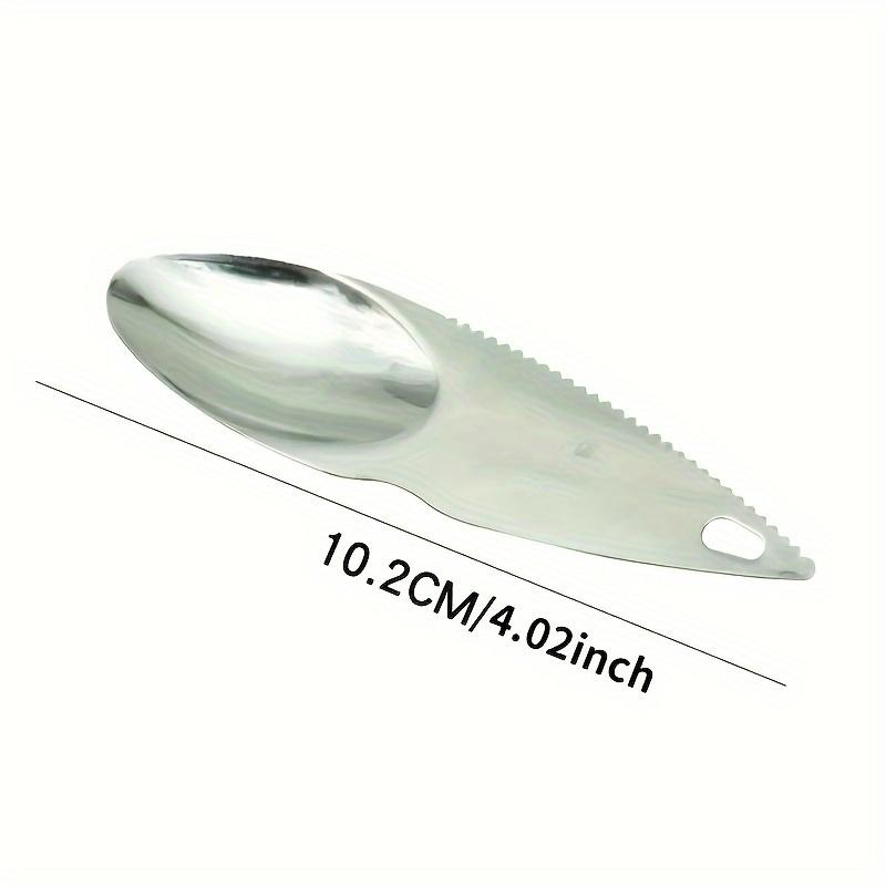

Stainless Steel Kiwi Knife Easy Tool for Digging Peeling and Scooping Fruits, Fruit Pulp Peeling Scoop, Kiwi Fruit Digging Knife серебряный
