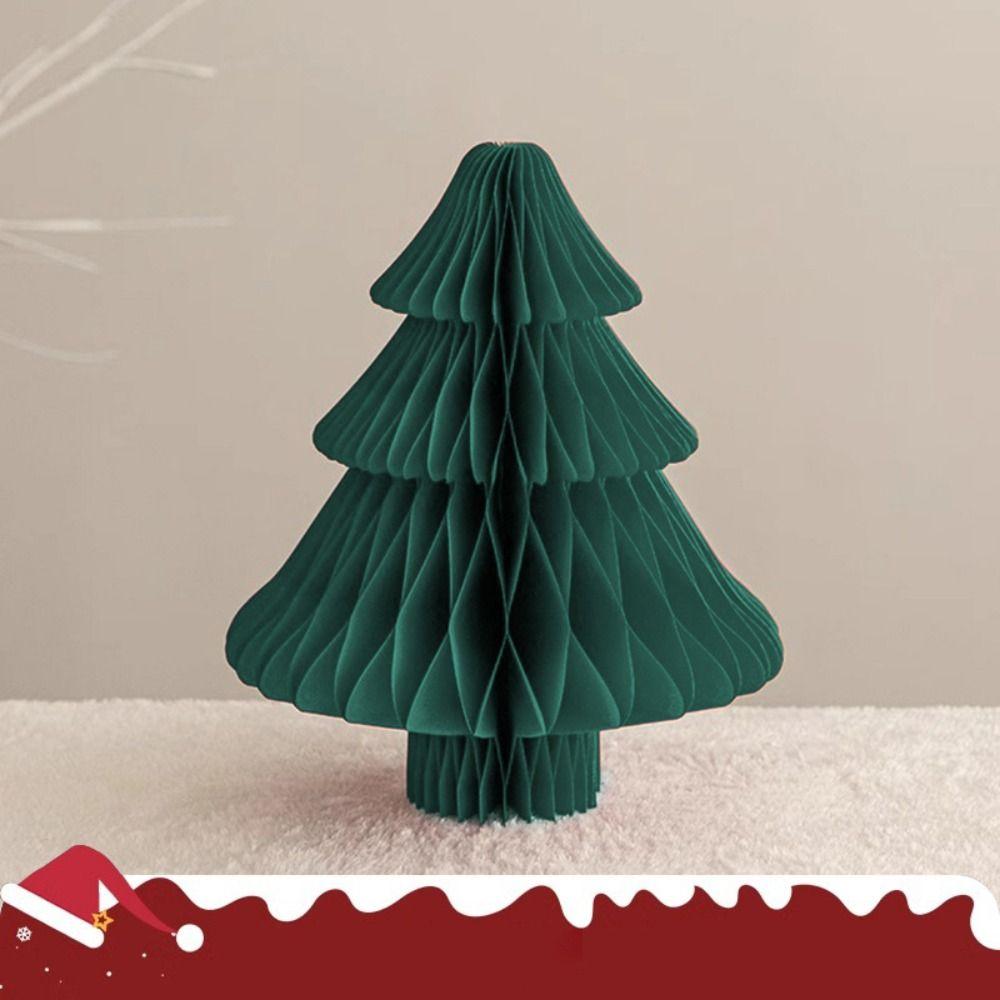 Paper Christmas Tree Christmas Tree Ornaments DIY Folding Desktop Small Christmas Trees Home Decoration Christmas Tree Pendant