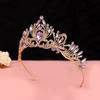Antique Bronze Queen Tiara Crown Vintage Princess Rhinestone Tiara Ancient Greece Tiara  Party