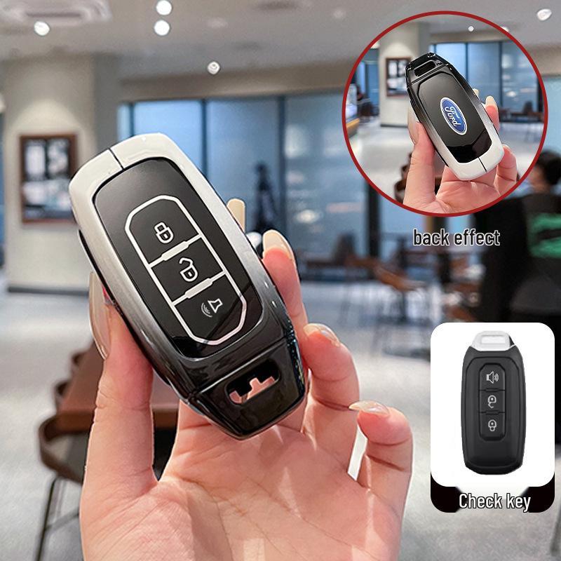 Metal Key Cover for 2022 Ford Jiangling Lingrui, Territory, New Generation, and Transit