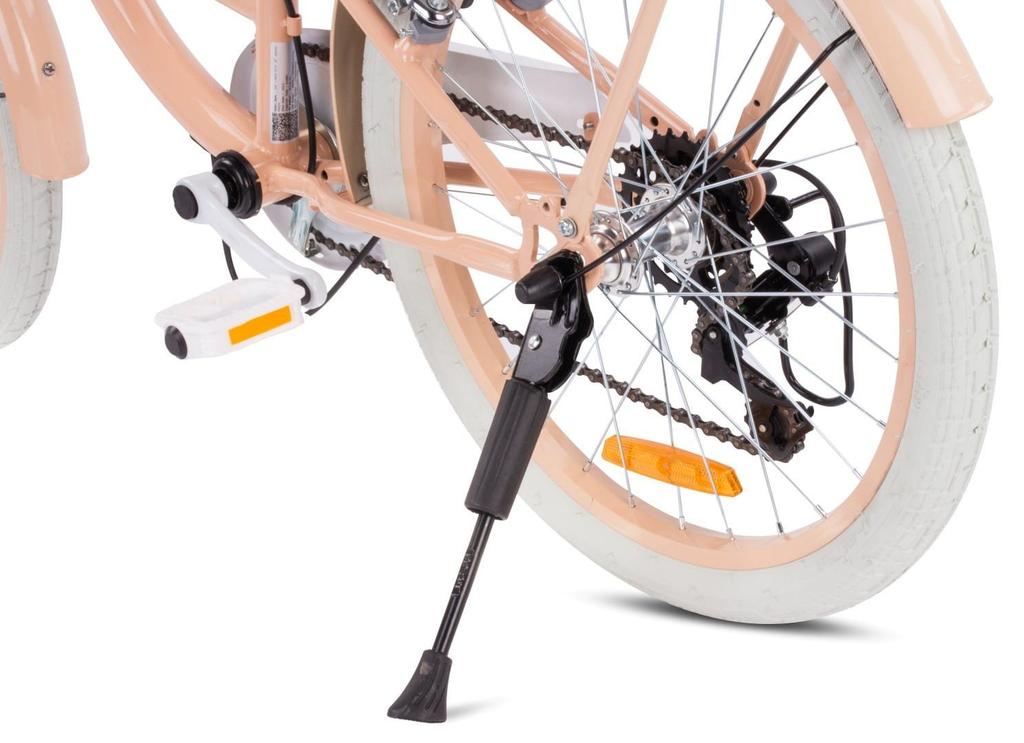 20 Inch Bicycle For A Girl Child Shimano 6 Gears Flower Bike Apricot Sun Baby