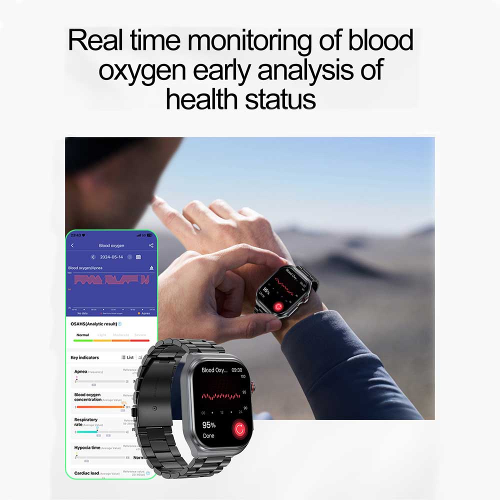 Micro-physical Examination AMOLED Smart Watch Men ECG Blood Compositoin Health Monitoring Bluetooth Call Women Sports Smartwatch