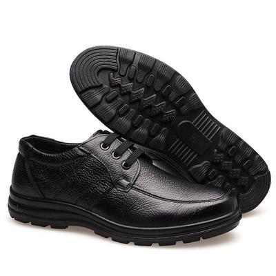 100% Genuine Leather Shoes Men Business Brogues Cow Leather Male Footwear