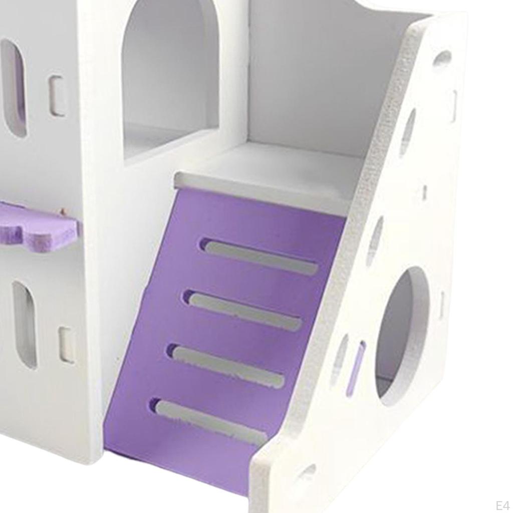 Deluxe Hamster Villa Hideaway with Climbing Structure