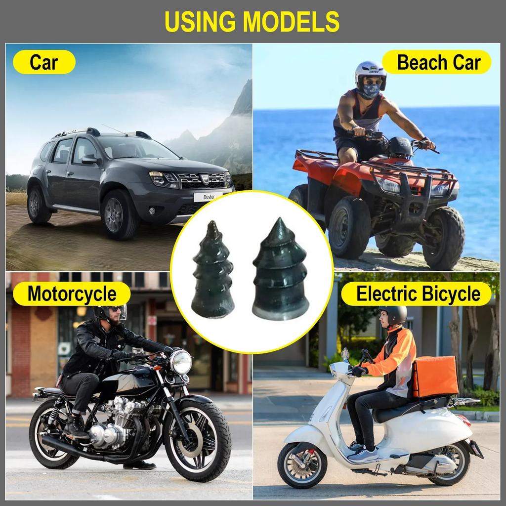 10/30pcs ScrewsVacuum Tyre Repair Nail Tire Puncture  Motorcycle Fitting Set Tubeless Wheel Repair Punctures Kit Patches for Car