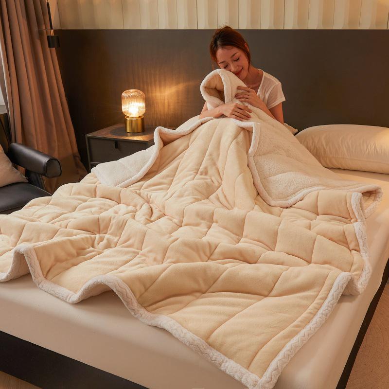 

Ультрамягкое трехслойное стеганое детское флисовое одеяло для осени/зимы 180x200 cm