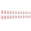 Spring/Summer Pearl Flower Wearable Nails with White French Tips - Bright Surface Manicure Set of 24 Detachable Pieces