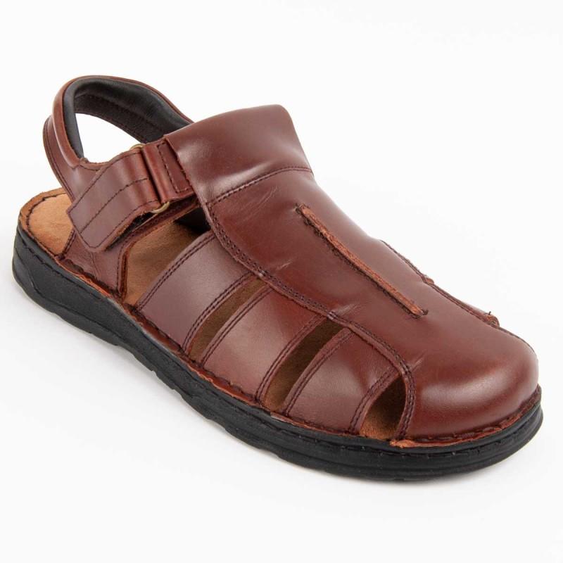 Sandalia De Piel Para Hombre. Purapiel Beira6 102728