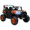 24V Electric Ride on Car, 2-Seater Electric Car for Kids with Remote, Bluetooth, Soft Start, Suspension Spring, Orange