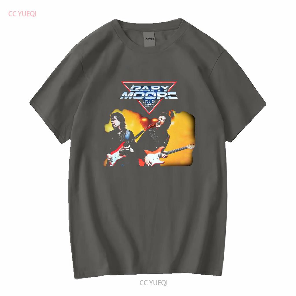 Gary Moore T Shirt Live In Japan Tour 83 Sizes S to XXL New long or short sleeves vintage Washed Versatile